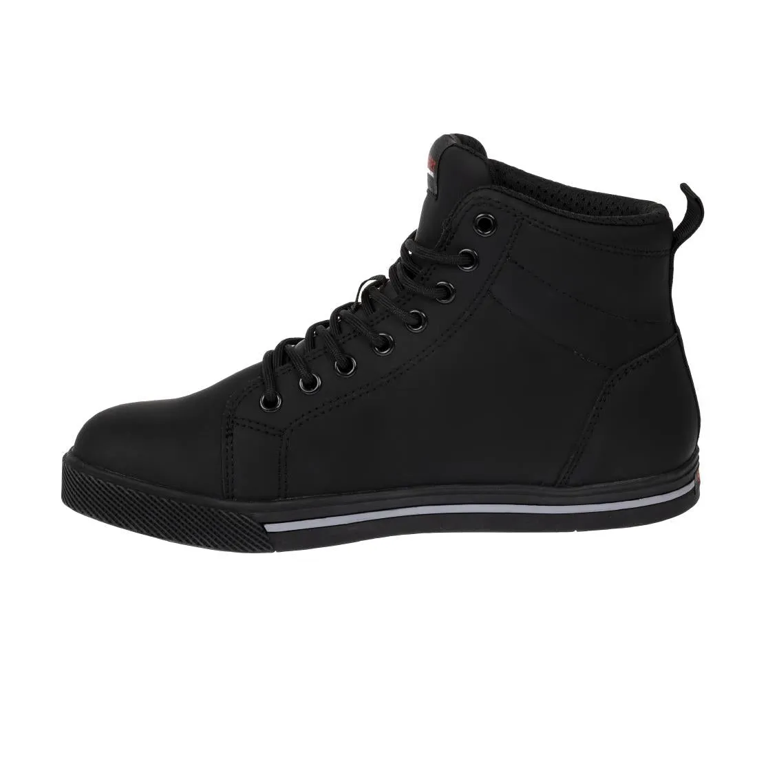 BA061-39 Slipbuster Recycled Microfibre Safety Hi Top Boots Matte Black 39