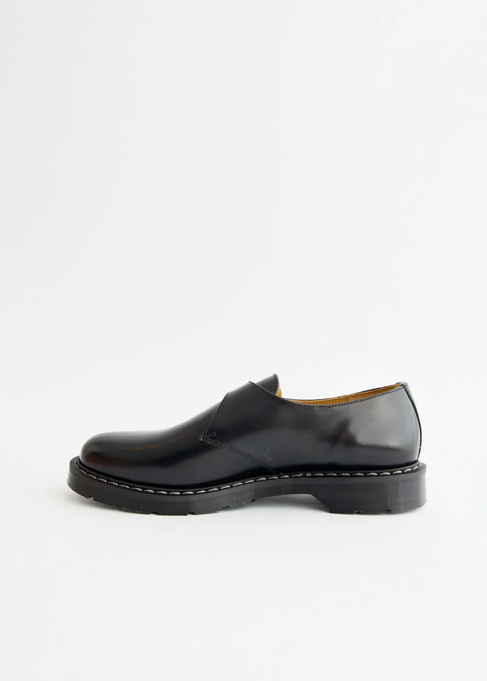 Black Hi-Shine Monk Shoes