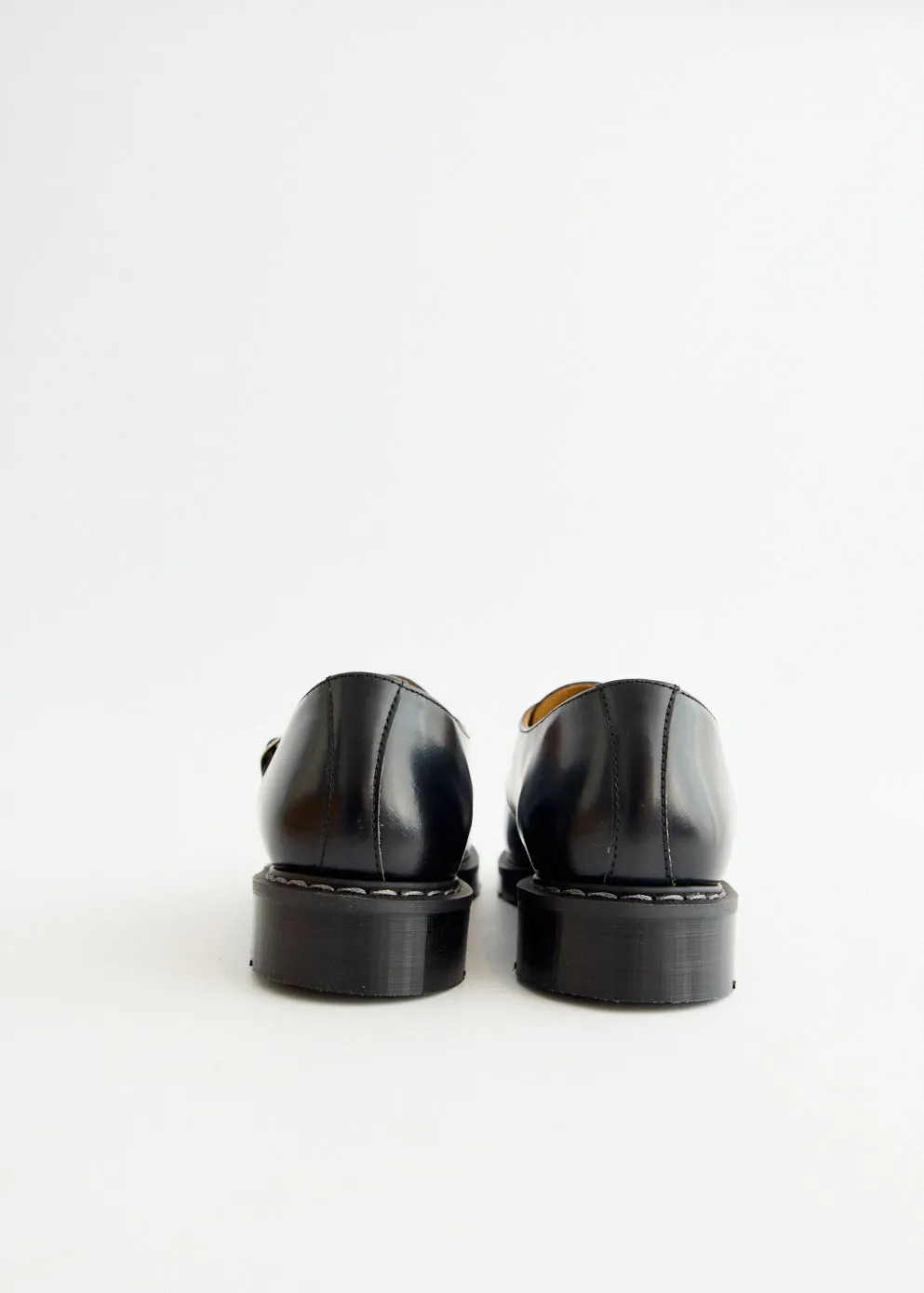 Black Hi-Shine Monk Shoes