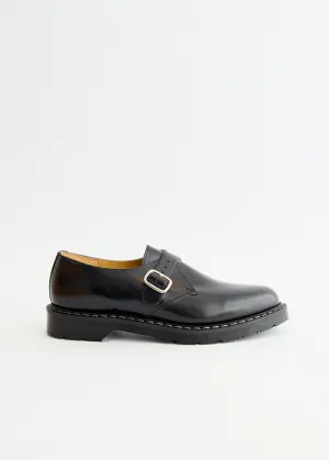 Black Hi-Shine Monk Shoes