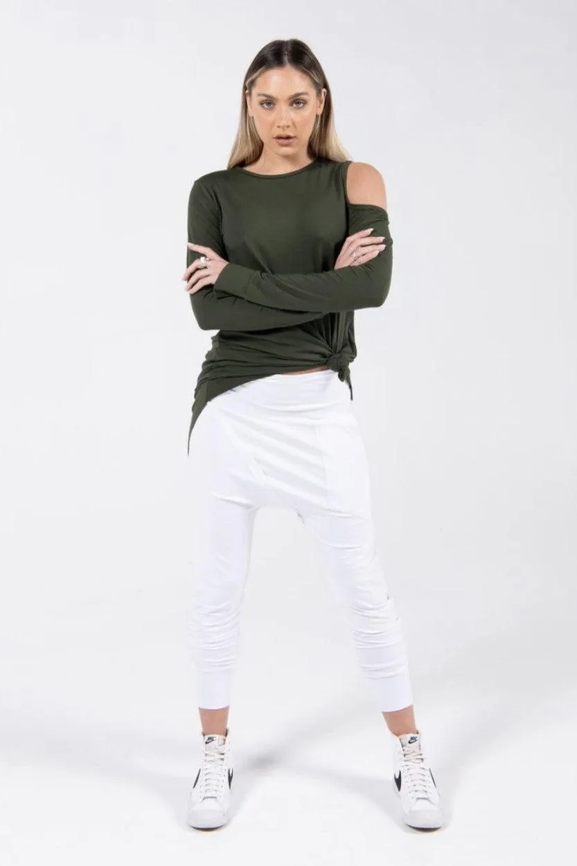 Cotton Asymmetric drop crotch pant UNISEX