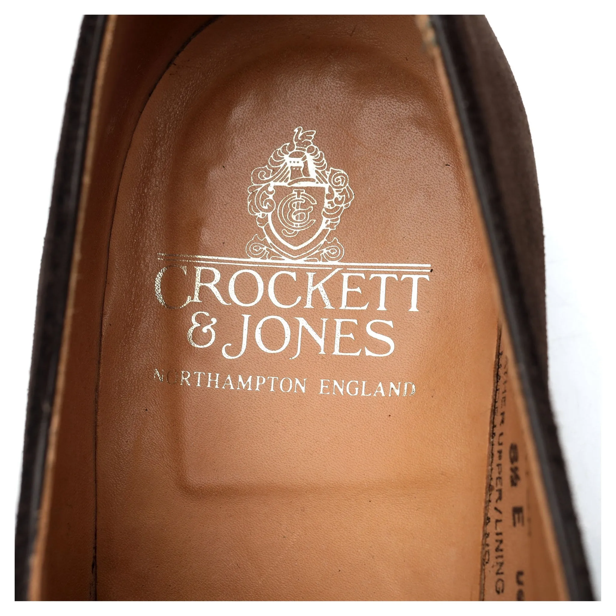 'Monkton' Dark Brown Suede Monk Strap UK 8.5 E