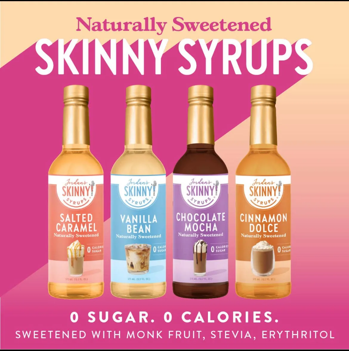 Naturally Sweetened Skinny Syrups ( flavors)