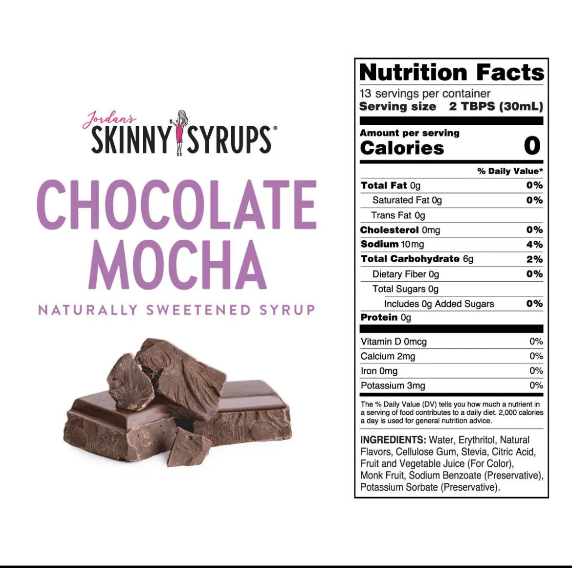 Naturally Sweetened Skinny Syrups ( flavors)