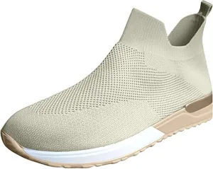 Shoes For Women Sneakers Trendy Slip On Walking Running Shoes Breathable Lightweight Athletic Workout Tennis Gym Sneakers
