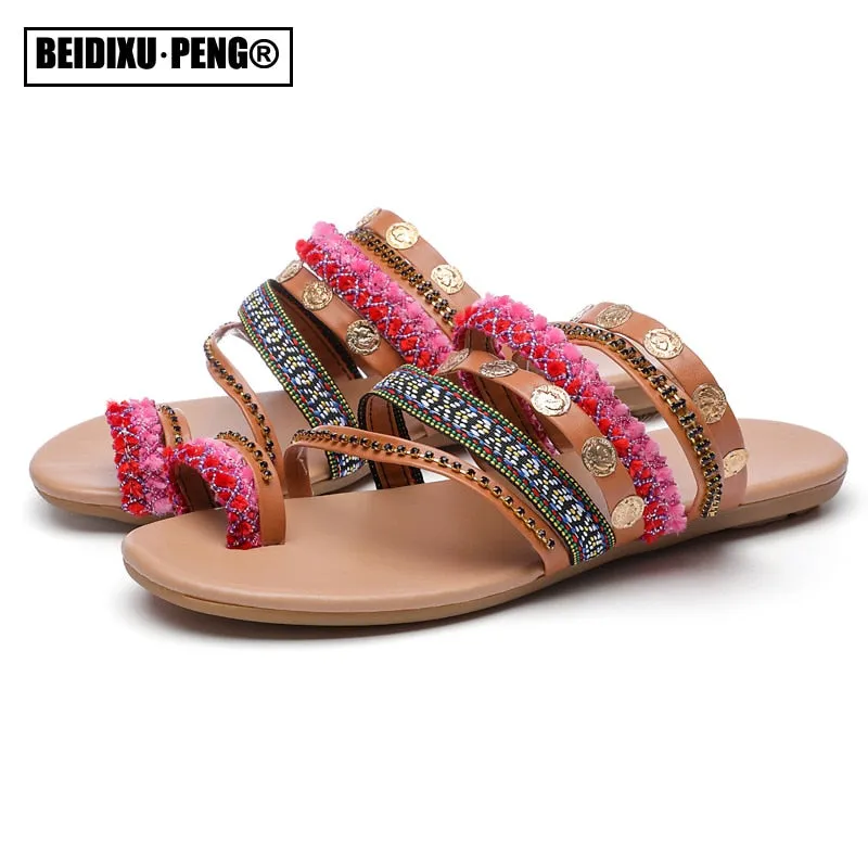 Women Bohemian Style Strappy Sandals