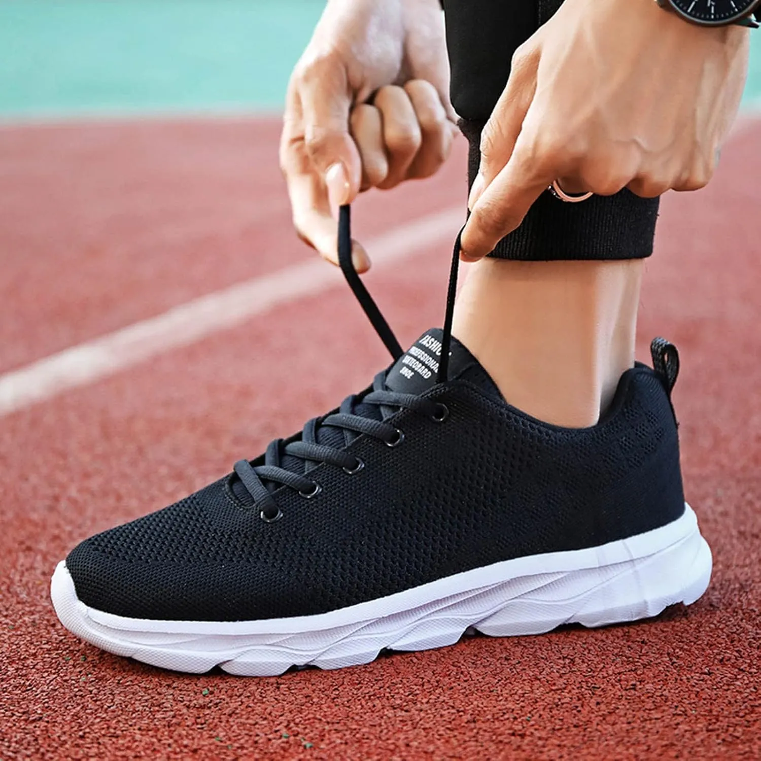 Women's Lace Up Walking Running Shoes Tennis Casual Mens Running Shoes Breathable Men Casual Dress Shoes Brown Sneakers Platform Tennis Shoe Cross Trainer Shoe
