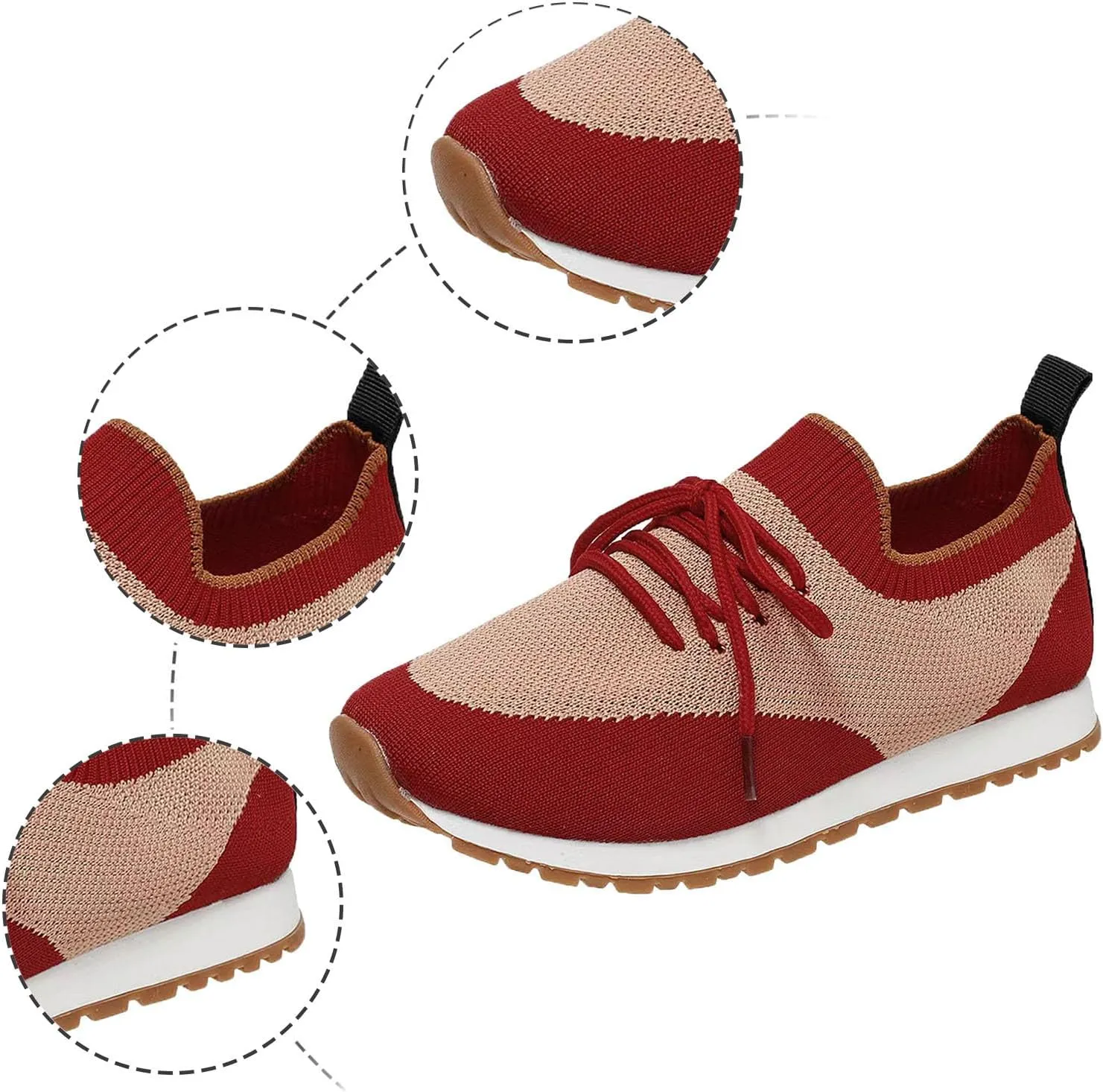 Women's Slip on Walking Shoes Memory Foam Non Slip Running Shoes Wide Width Breathable Gym Workout Shoes Ladies 2024 Fashion Sneakers